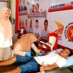 Gerindra Banggai Gelar Donor Darah, Gandeng Sayap Sumbangkan Darah