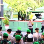 Jaga Sinergisitas, Kapolres Ade Nuramdani Pimpin Apel Gabungan TNI-Polri di Makodim 1308/LB