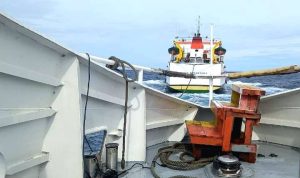 Kapal Cepat MV. Express Prisilia 88 Ditemukan, Ditarik Kapal Sabuk Nusantara Menuju Gorontalo