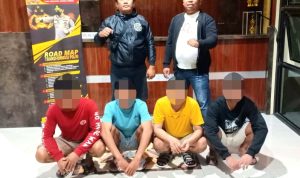 Empat Pemuda Dibekuk Polisi, Diduga Terlibat Aksi Pengeroyokan di Taman Teluk Lalong Luwuk