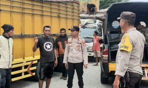 Hadang Truck Tronton Pembawa Semen, Polisi Mediasi PT Triptop dan Buruh Luwuk