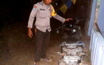 Motor Oleng Tabrak Pagar Beton Milik Warga, Pemuda di Batui Banggai Patah Kaki