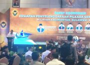 Rakor Potensi Kerawanan Sosial Pilkada 2024, Bupati Amirudin Tiba di Hotel Claro Makassar