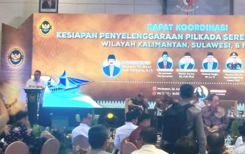 Rakor Potensi Kerawanan Sosial Pilkada 2024, Bupati Amirudin Tiba di Hotel Claro Makassar