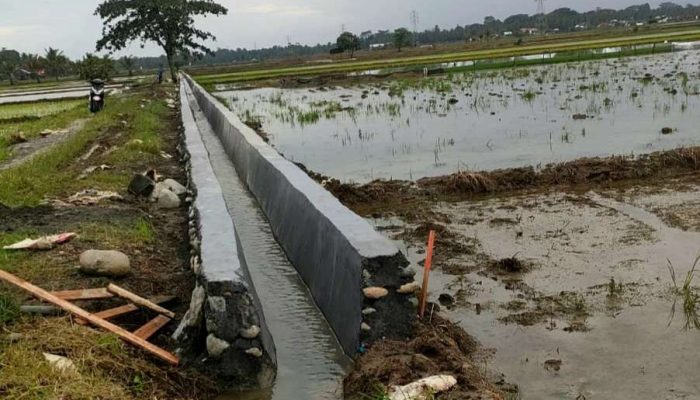 Wow..! AT-FM Bangun Jaringan Irigasi Tersier 7,3 Kilo Meter di Banggai