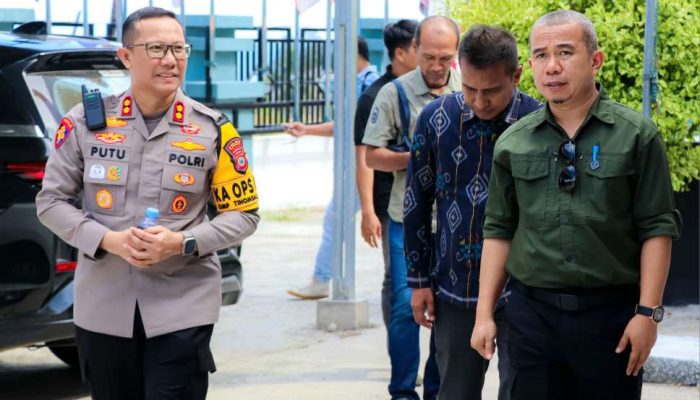Rapat Pleno Terbuka Rekapilulasi Hasil, KPU Banggai Dijaga Ketat TNI-Polri