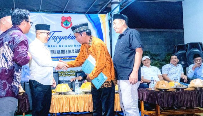 Tasyakuran di Sumber Mulya Simpang Raya, Bupati Amirudin Ajak Warga Kompak