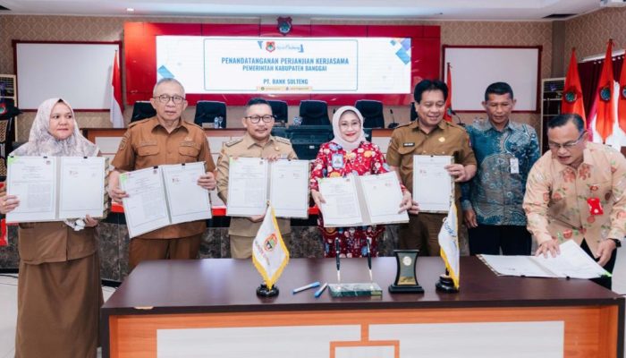 Pemda Banggai dan PT Bank Sulteng Teken Kerjasama Layanan Jasa Perbankan
