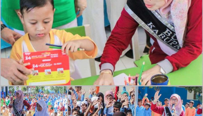 Tanamkan Karakter 7 Kebiasaan Anak, Bunda PAUD Kunjungi TK Negeri Satu Atap Maahas