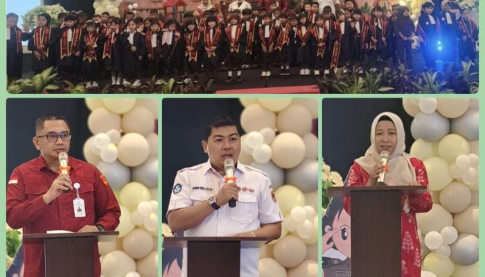 Didi Hinelo Bersama Kajari Banggai Lepas Penamatan 60 Siswa TK Adhyaksa Banggai