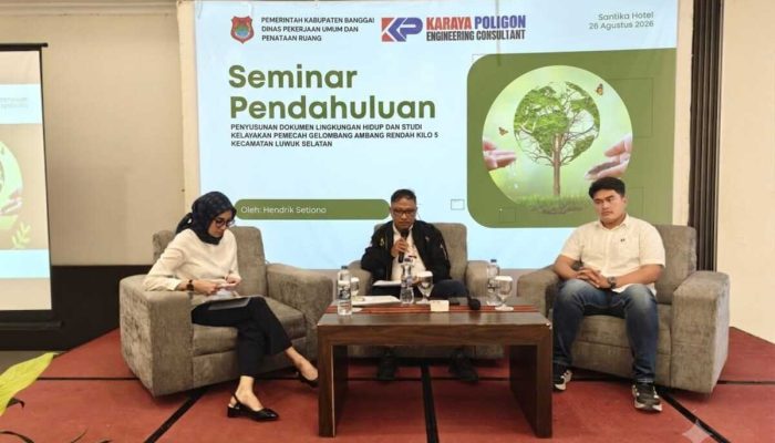 PUPR Banggai Bahas Studi Kelayakan Pemecah Gelombang Ambang Rendah Kilo Lima Luwuk Selatan