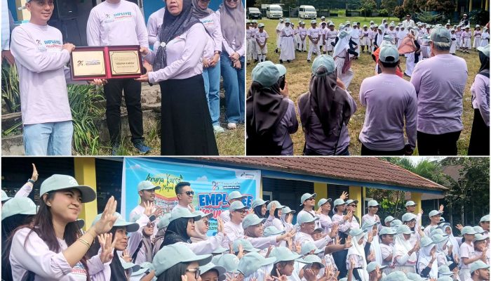 Ratusan Murid SD Inpres Agro Estate Singkoyo Ikuti Kegiatan Employee Volunteerism PT Pertamina EP DMF